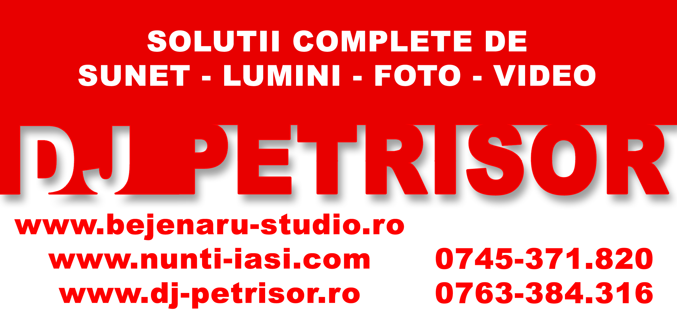 Sonorizari dj acreditat Videografie si Fotografie