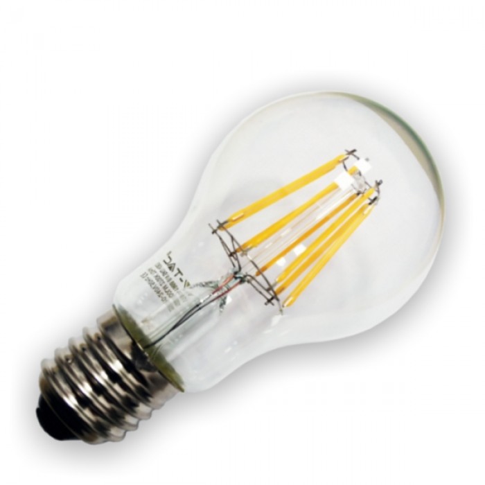 Bec LED 6W E27 Filament Alb Cald