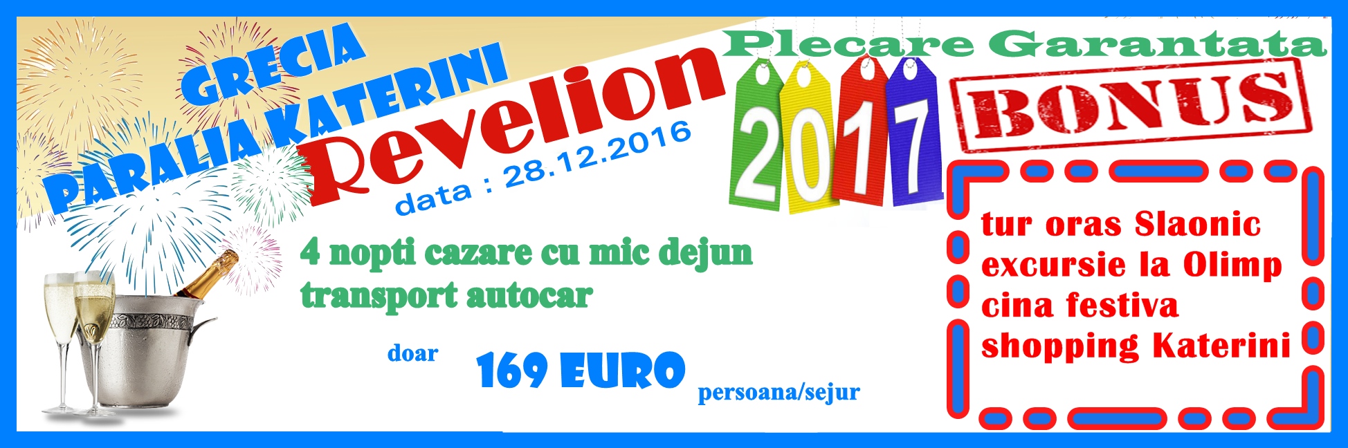Program special Revelion 2017 Grecia 