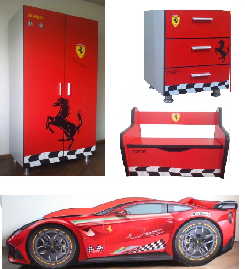 Dormitor Copii Ferrari Tech