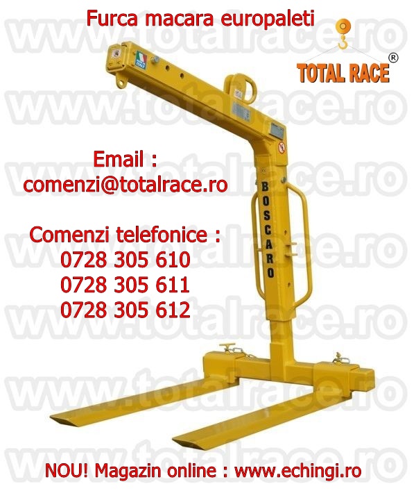 Furca macara transport paleti