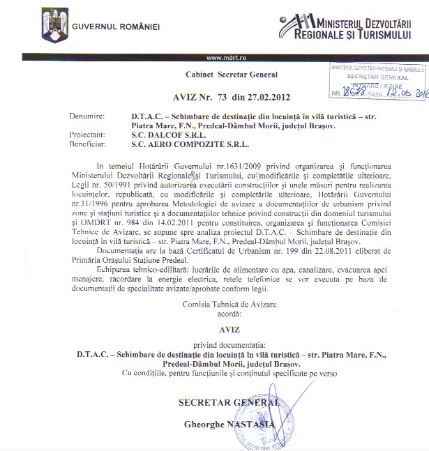 Obtinem avize turism pentru proiecte europene