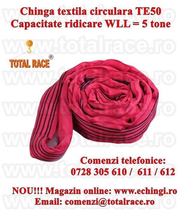 Chingi textile ridicare circulare 5 tone 2 metri