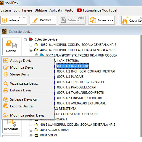Noutati de la solviDev un program de devize