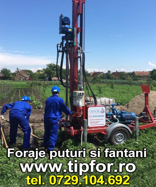 Foraje puturi si fantani oriund ein Romania