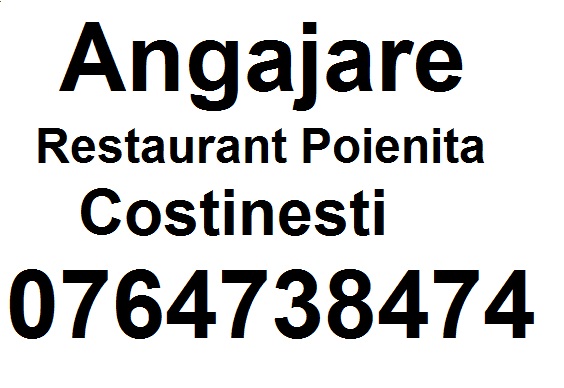 Locuri de munca Restaurant Poienita Costinesti