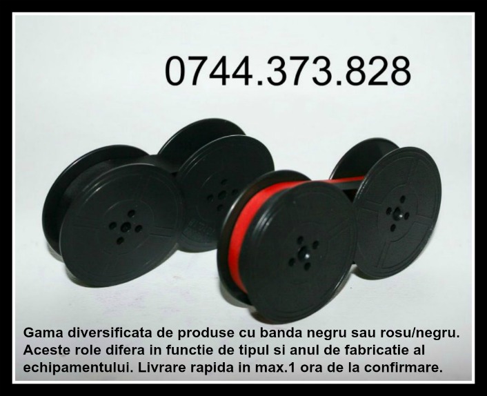 Role ptr. masini de scris negre si bicolore cu livrare la sediul dvs. 