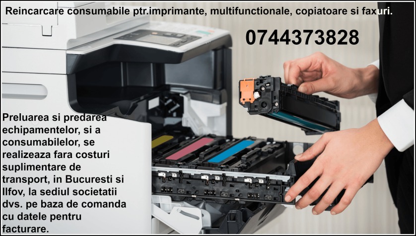 Re?ncarcam rapid cartuse imprimante HP, Samsung, Canon, Xerox, Lexmark, Epson, Konica Minolta,etc.