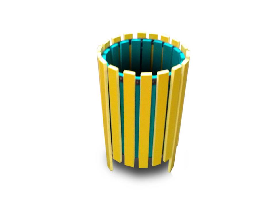 Cos dublu pentru gunoi din rigle pvc