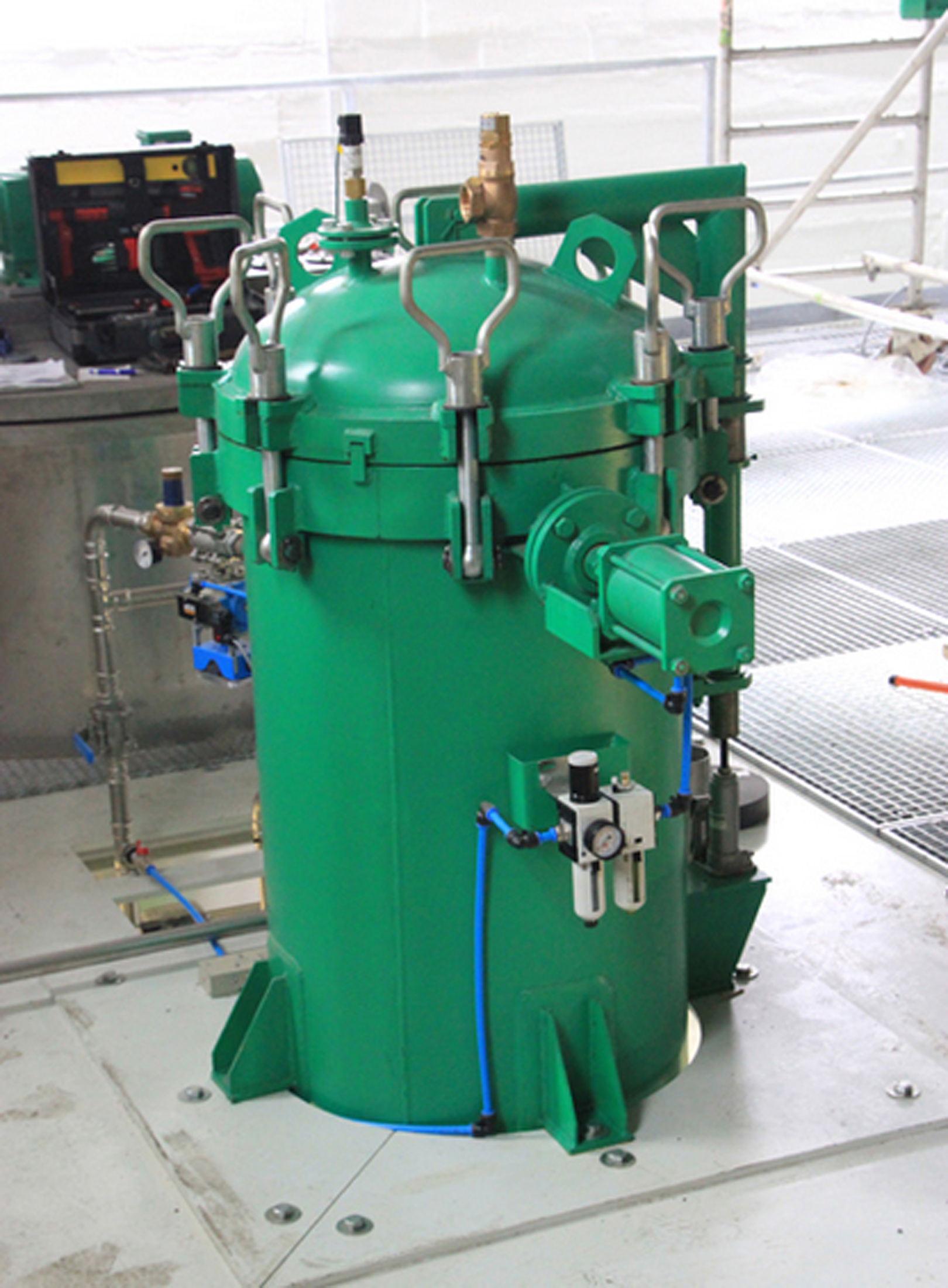 Filtrarea uleiului vegetal, filtru cu placi verticale