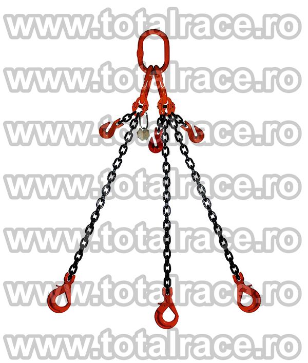 Dispozitiv de lanturi cu 3 brate cu carlige cu autoblocare