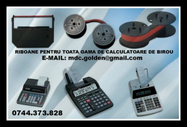 Consumabile ptr.masini de calcul, imprimante matriciale, imprimante pos , masini de scris, calculatoare de birou.