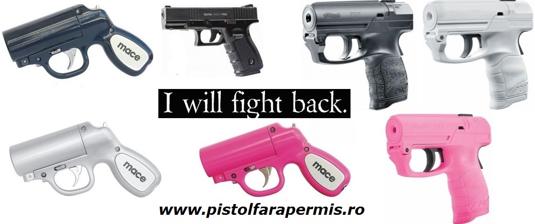Sprayuri lacrimogene in forma de pistol
