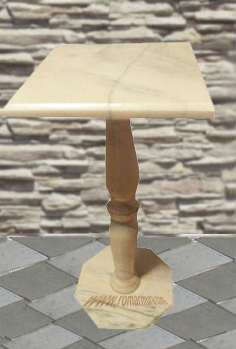 Masuta marmura cu picior balustru