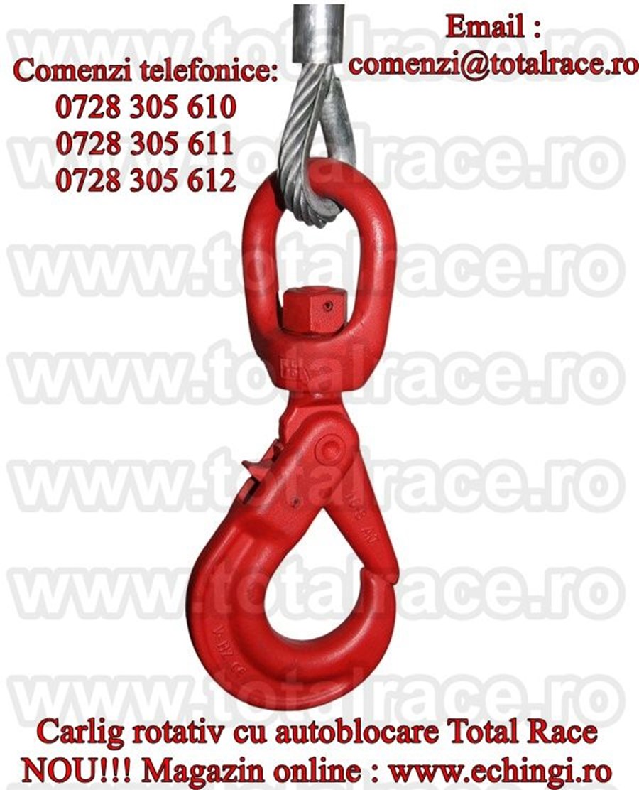 Carlig rotativ cu autoblocare Total Race