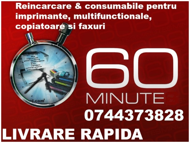 Consumabile si Reincarcari cartuse ptr.imprimante, multifunctionale, copiatoare si faxuri.