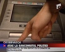 Tupeu de hot. Atac la bancomatul din sediul Politiei Romane