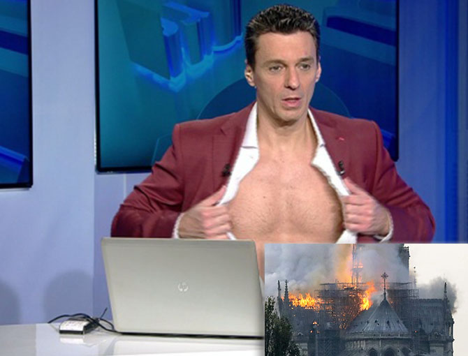 Mircea Badea, mesaj rusinos dupa incendiul de la Notre-Dame: Javrelor! Internautii au ramas socati sa vada asta!
