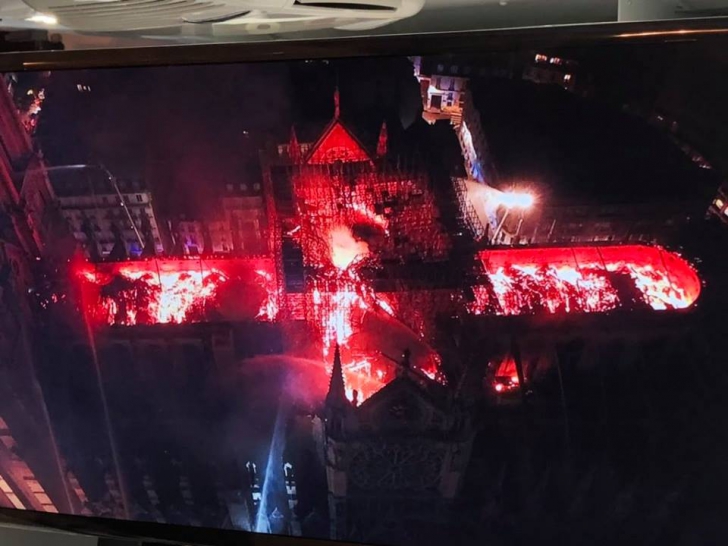 Notre-Dame de Paris, devastată de incendiu