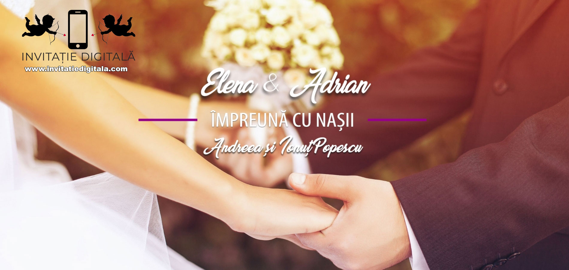 invitatie digitala nunta