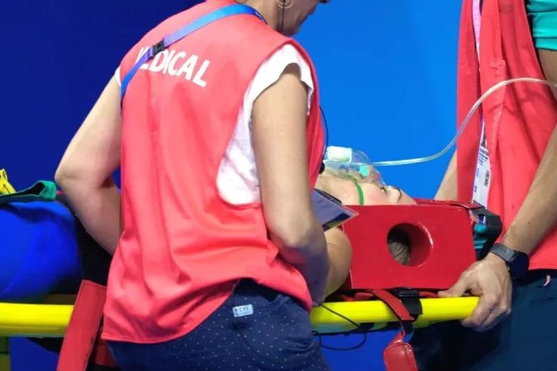 Imagini alarmante la Jocurile Olimpice! S-a prăbușit imediat după probă!