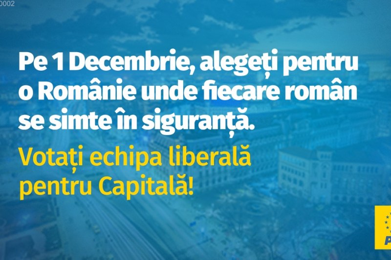 [P] Viziunea liberală pentru Capitală: luptă împotriva drogurilor, siguranță pe străzi, un mediu sănătos în care să ne creștem copiii