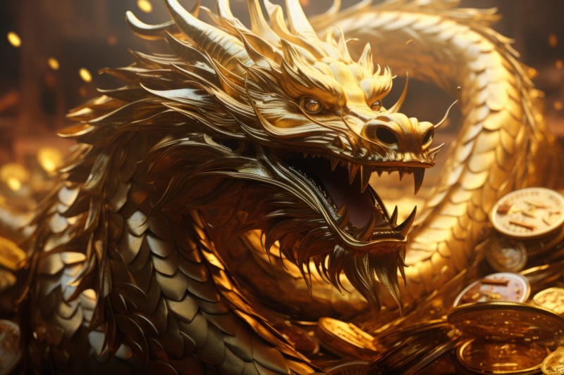 Dragon chinezesc de aur / FOTO: Jerome Maurice Lobijin / Panthermedia / Profimedia