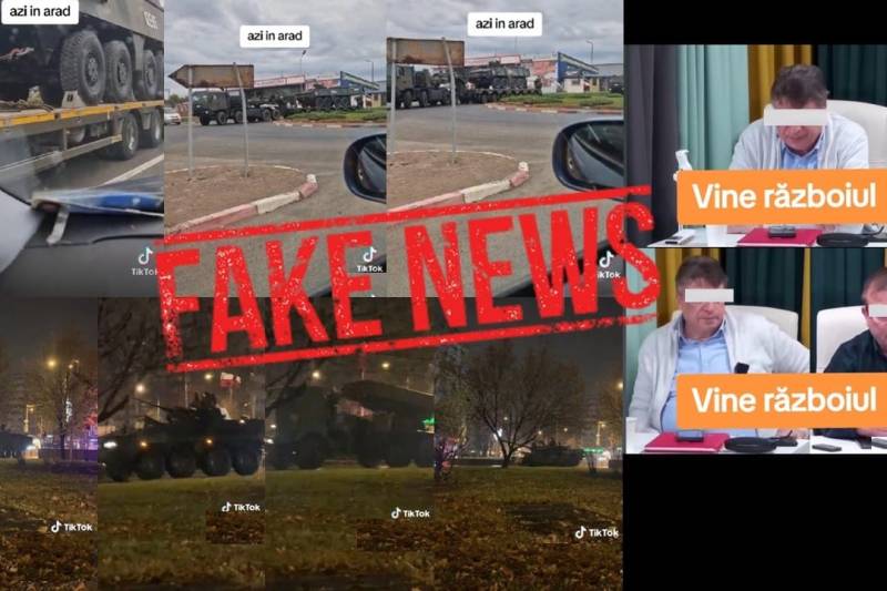 Imaginile cu tancuri și mașini blindate pe drumurile din România, care circulă pe TikTok, sunt false, atenționează MApN