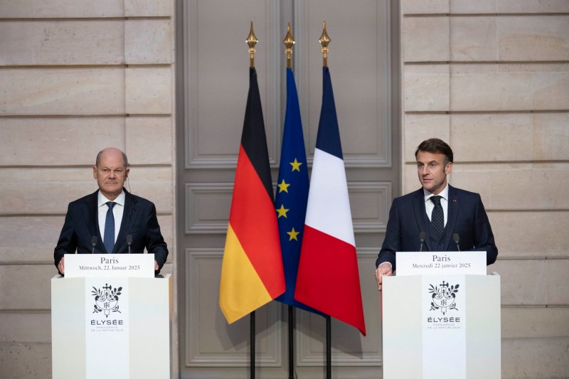 Macron și Scholz, mesaj de unitate la Paris în fața taxelor vamale cu care este amenințată UE de noua administrație a SUA: „Trump va fi o provocare”