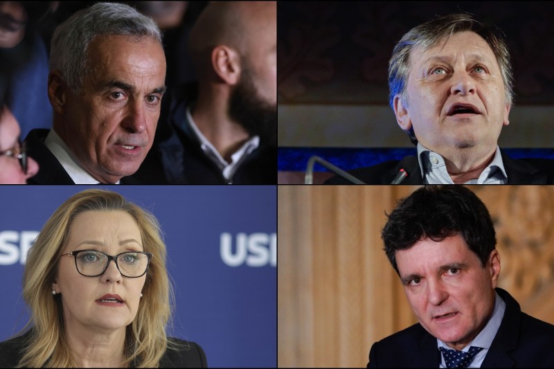 Calin Georgescu, Crin Antonescu, Elena Lasconi si Nicusor Dan / Colaj foto