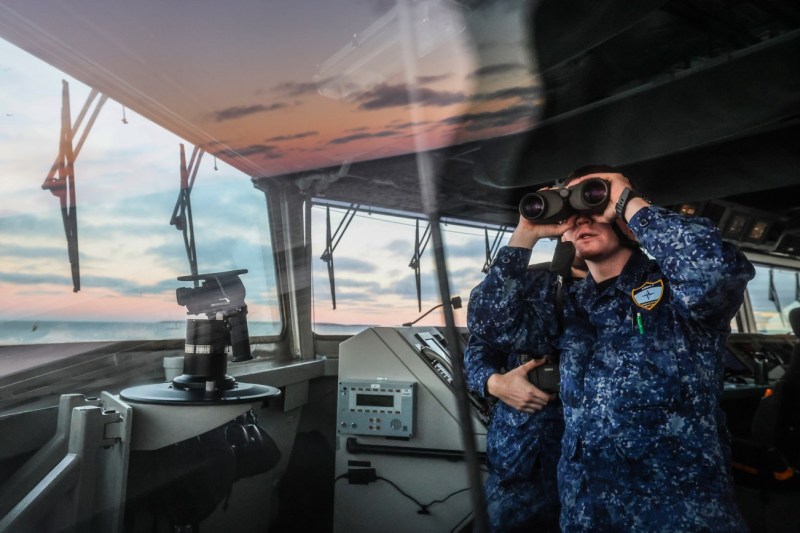 Trei nave NATO patrulează în Marea Baltică. „Funcționăm ca un fel de cameră de supraveghere”