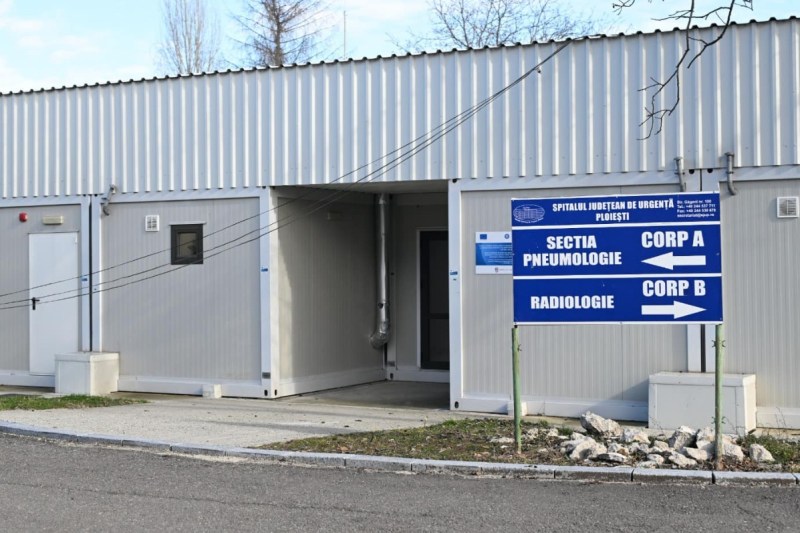Spitalul modular de la Ploiești / Foto: Facebook