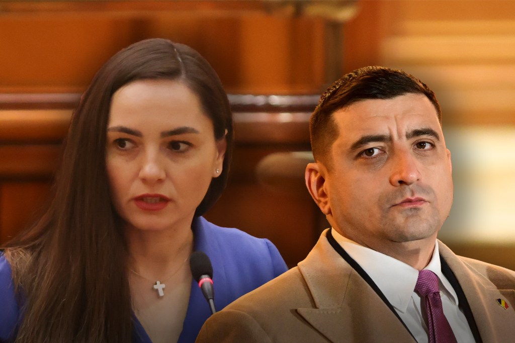 Anamaria Gavrilă și George Simion. Colaj: Ion Mateș / Hotnews. Foto: Inquam Photos, Profimedia