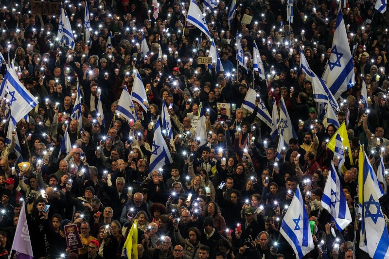 Guvernul lui Netanyahu, contestat din nou în stradă. Liderii opoziției fac apel la grevă generală