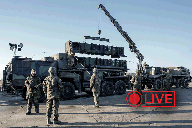 Soldați ai forțelor germane transportă un sistem de apărare aeriană Patriot, 23 ianuarie 2025. Foto: Dominika Zarzycka/NurPhoto/Shutt / Shutterstock Editorial / Profimedia