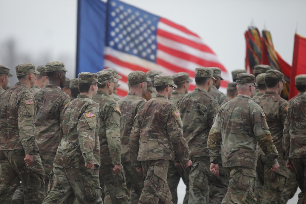 Militari americani la baza aeriană Mihai Kogălniceanu. Inquam Photos / George Călin