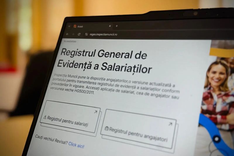 Procedura de acces în sistemul Reges Online, care a înlocuit vechiul Revisal – proiect