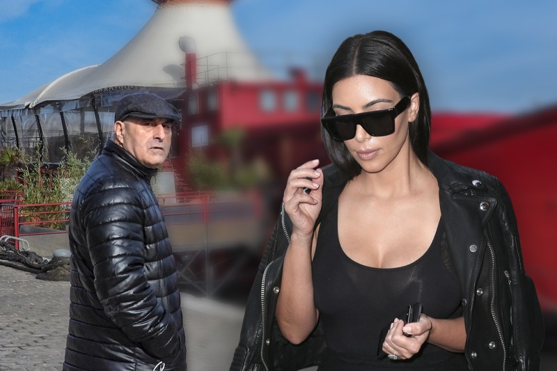 Kim Kardashian și Yunice Abbas, unul dintre „bunicii bandiți". Colaj: Ion Mateș / Hotnews. Foto: Profimedia