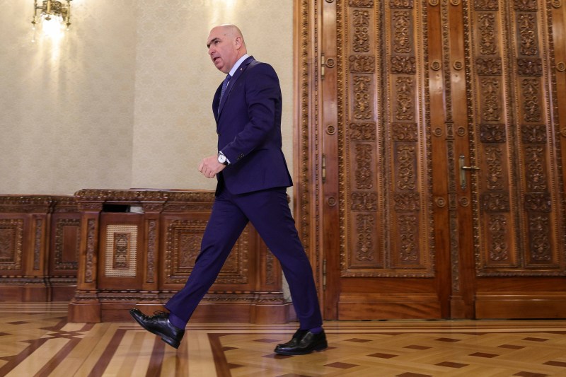 Conferința de presă organizată de președintele interimar Ilie Bolojan la Palatul Cotroceni, în București, 28 februarie 2025. Sursă foto: Inquam Photos / Octav Ganea.