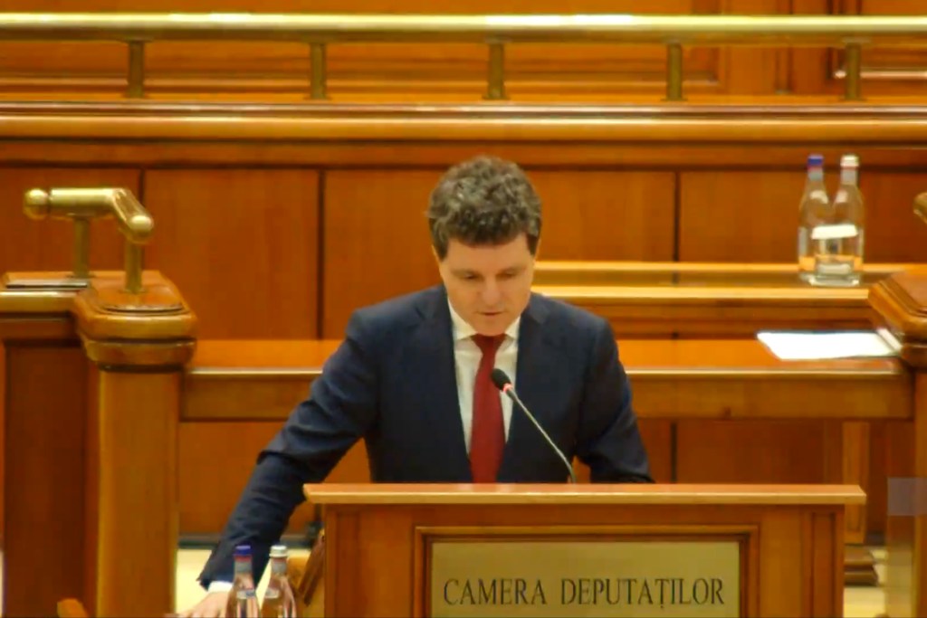 Nicușor Dan depune jurământul pentru funcția de Președinte al României, în Parlamentul României, 26 mai 2025. Foto: Administrația Prezidențială