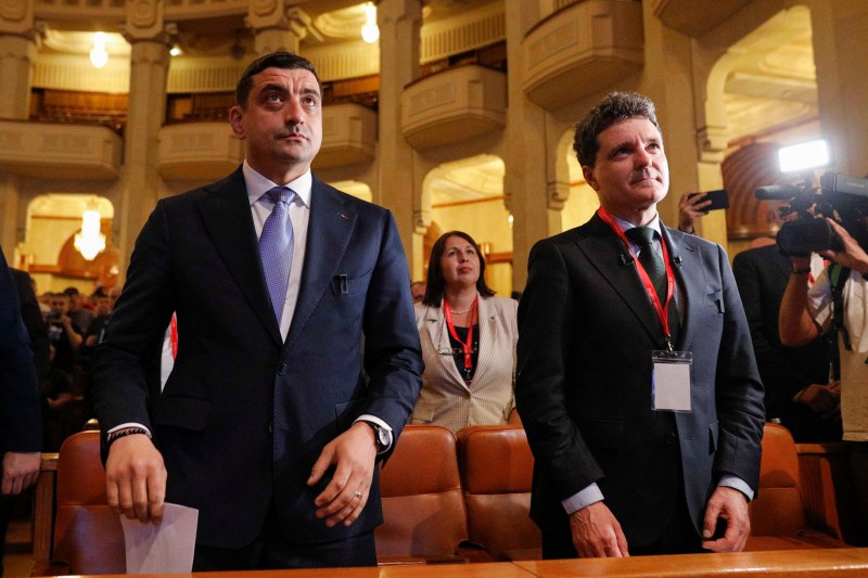 George Simion și Nicușor Dan. Foto: Inquam Photos / Mălina Norocea