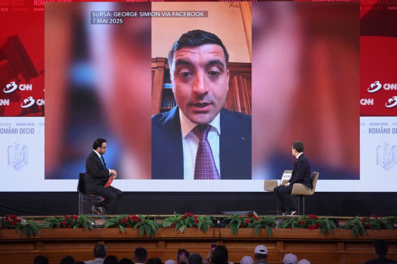 Dezbatere electorală organiozată de postul de televiziune Antena 3 CNN, în București, 13 mai 2025. Inquam Photos / George Călin