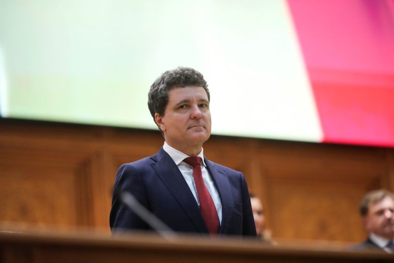 Nicușor Dan, la depunerea jurământului în Parlamentul României, 26 mai 2025. Foto: Inquam Photos / Adriana Neagoe