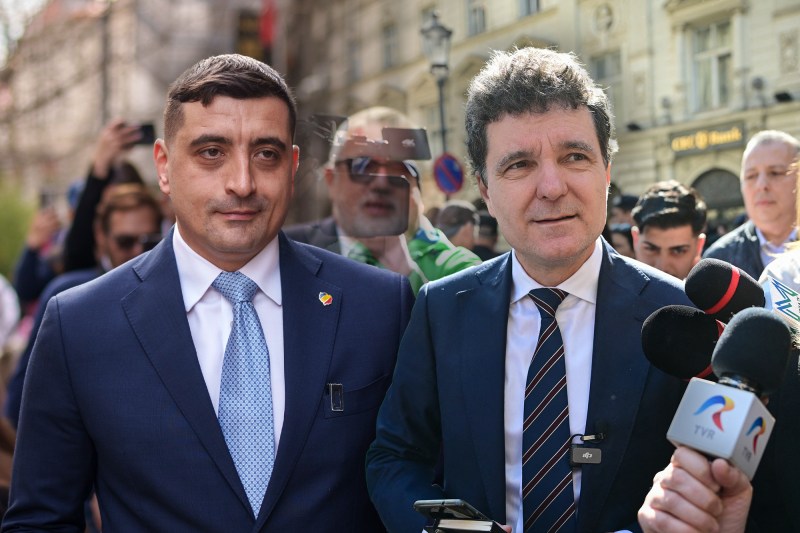 George Simion și Nicușor Dan. Colaj: Ion Mateș / Hotnews. Foto: Profimedia