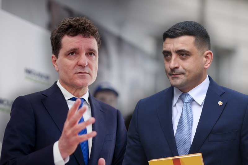 Nicușor Dan și George Simion. Colaj: Ion Mateș / Hotnews. Foto: Inquam Photos, Profimedia