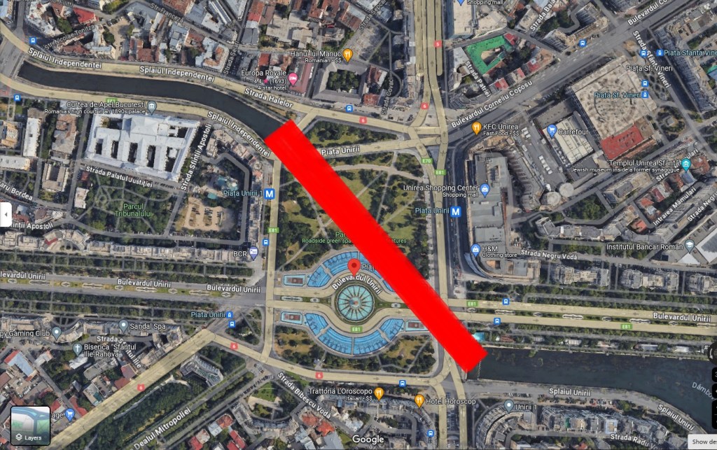 Planseul de la Piata Unirii /Foto: Google Maps