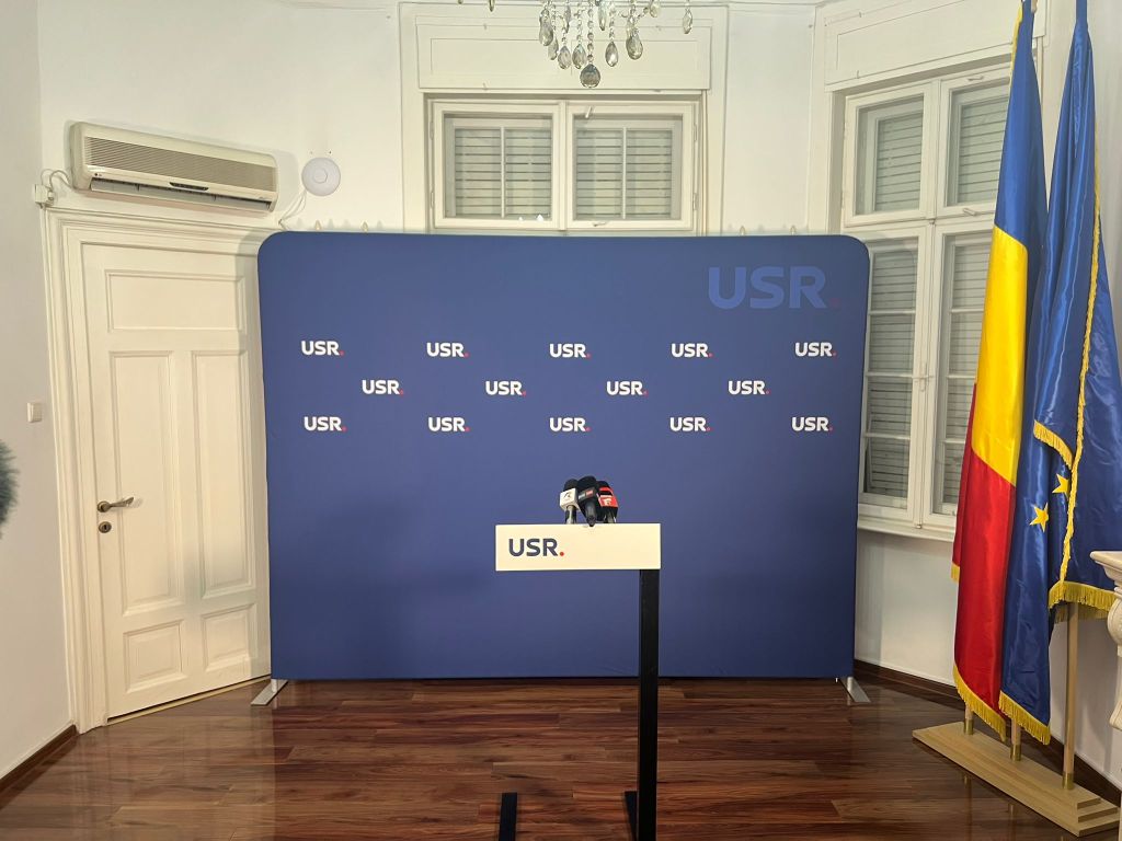 Sediul central al USR în seara alegerilor prezidențiale / Foto: Ștefania Gheorghe / HotNews