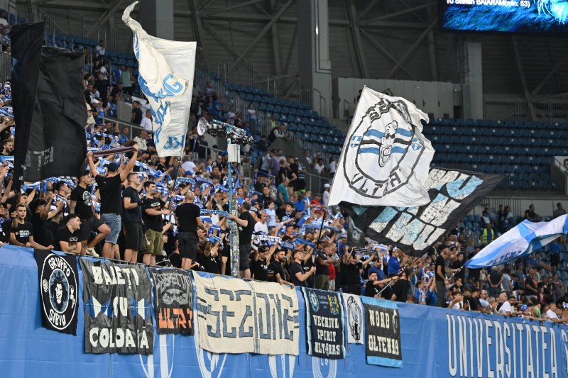 SuperLiga: Victorie dramatică pentru Universitatea Craiova, obținută în ultimele minute ale meciului cu „U” Cluj