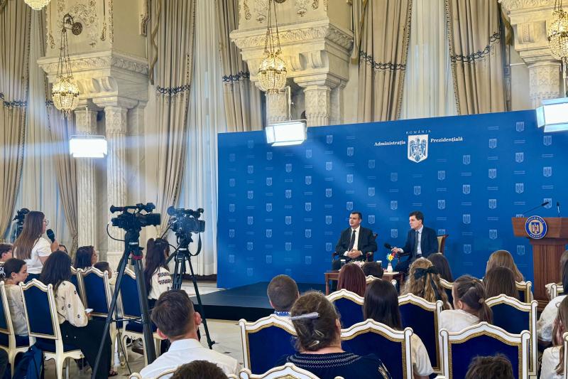 VIDEO Nicușor Dan, sesiune de întrebări și răspunsuri cu copiii români din diaspora / Ce spune despre unirea României cu Republica Moldova