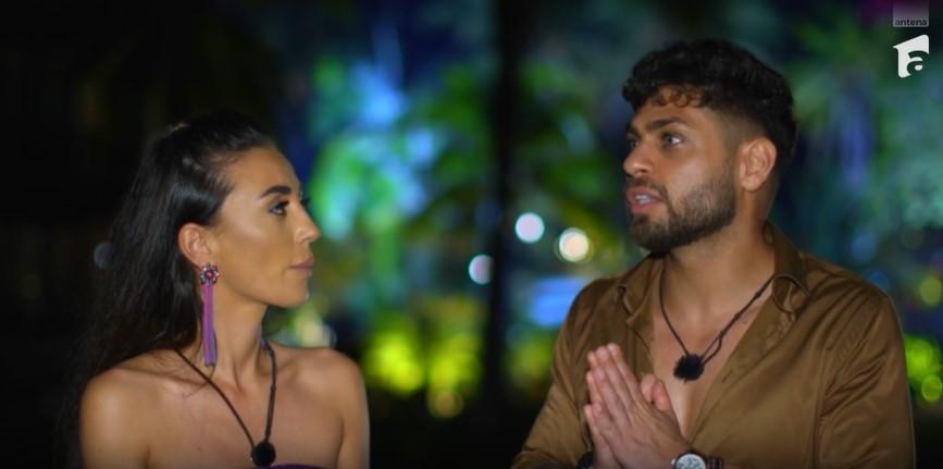 Robert Braia și iubita lui, la Insula Iubirii. Foto: captură Antena 1